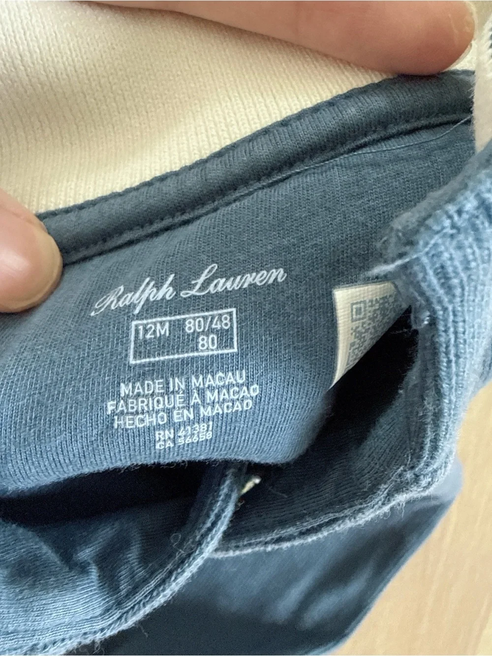 NWOT Ralph Lauren French-Rib Cotton Coverall